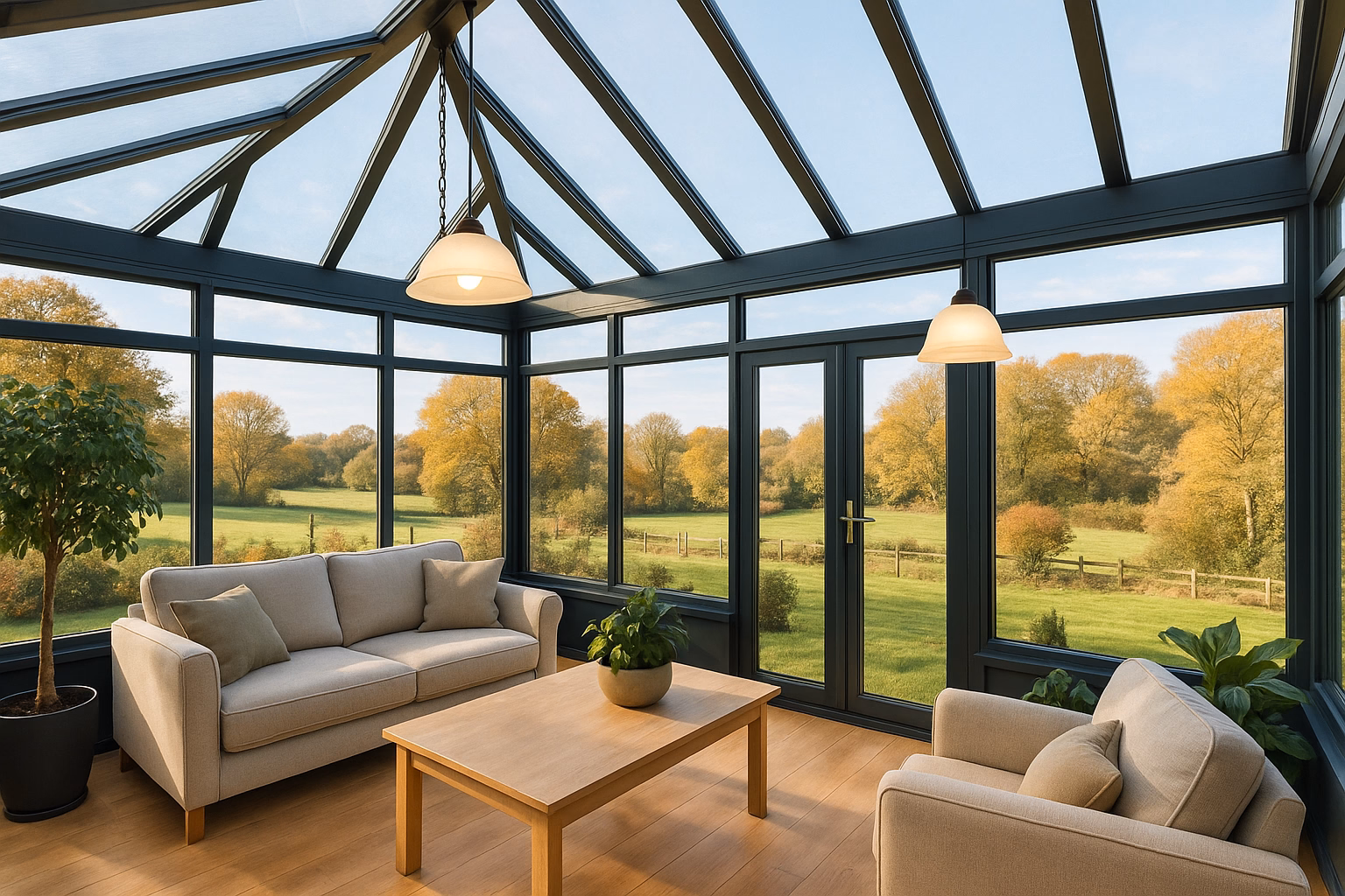 Алюминиевое остекление зимних садов